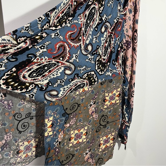 Free People Little Wing Mix Print Kimono One Size - Picture 9 of 9